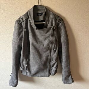 Vici biker moto women’s jacket grey 100% cotton S